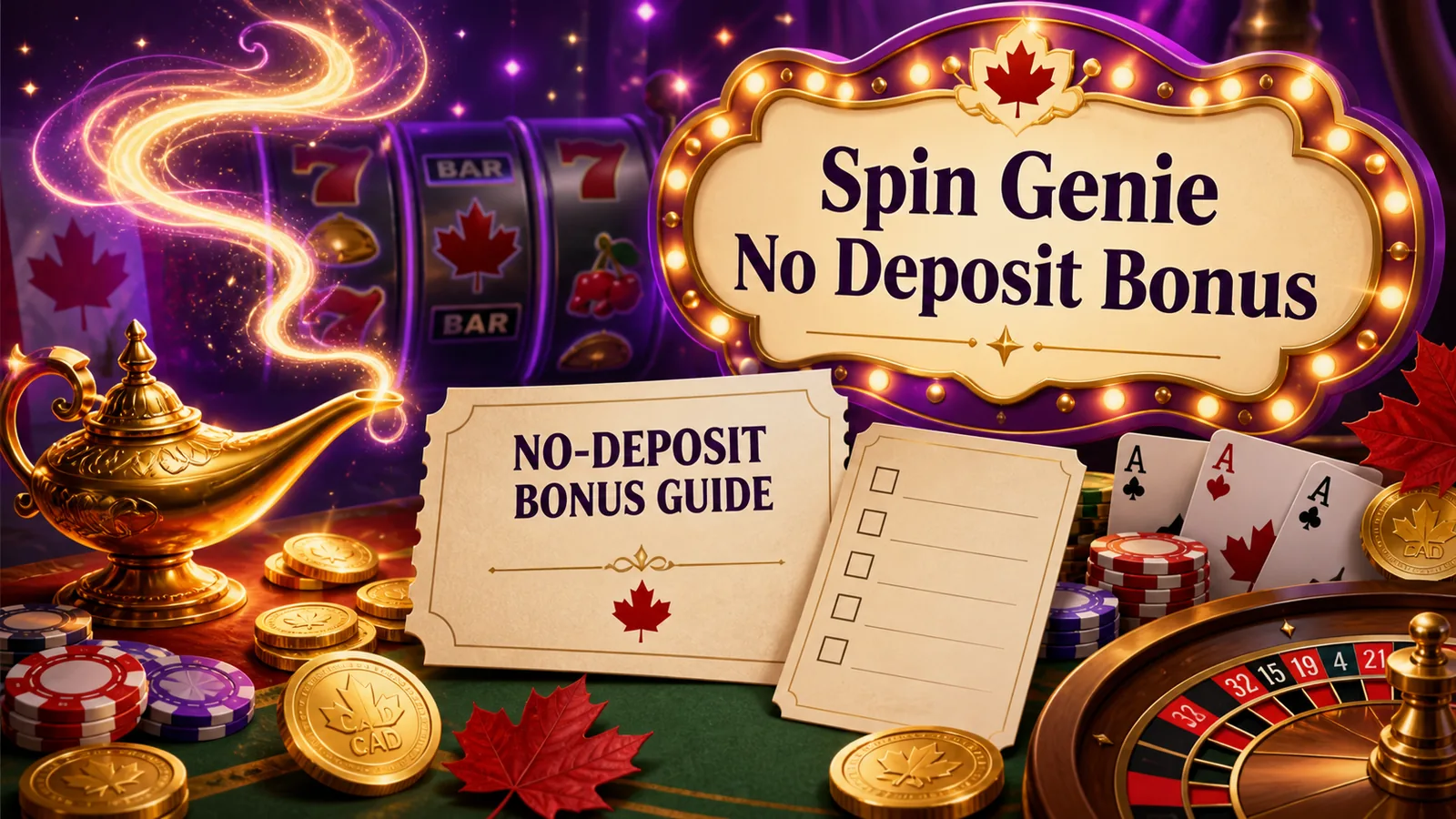 Spin Genie No Deposit Bonus Guide content banner